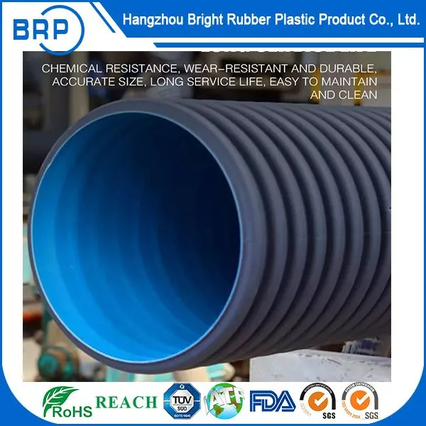 HDPE гофрирана тръба с двойна стена